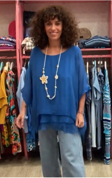 Blusón Mariana Azul